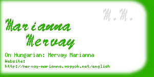 marianna mervay business card